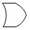 OR Gate P&ID symbol