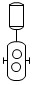 Positive Displacement Pump 01 P&ID symbol
