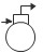 Reciprocating Pump 02 P&ID symbol