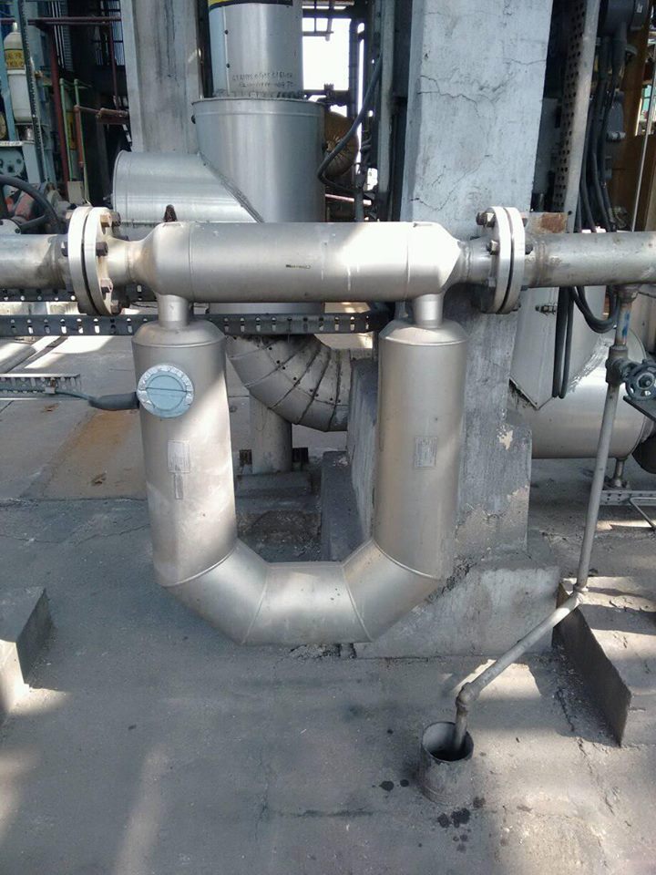 Installed Coriolis Mass Flow Meter