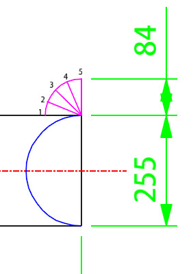 Lateral Stub In Template Calculation Step 4