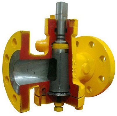 Lubricated Plug Valve Cut Section