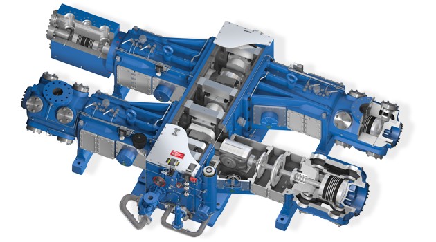 Reciprocating Compressor Section View