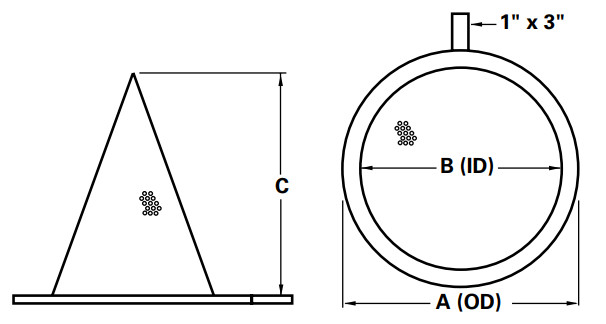 Conical Strainer Dimensions